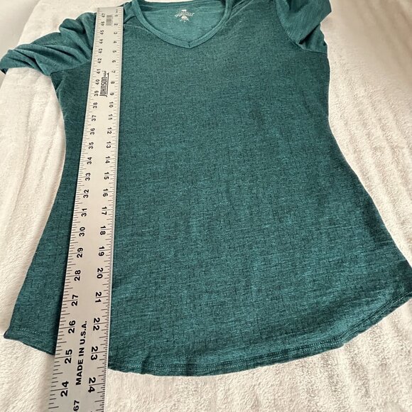 Segments Womens Merino Wool Long Sleeve Base Layer T-Shirt Small Green Outdoor - Picture 8 of 8